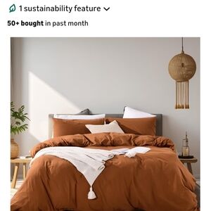 Terracotta King Duvet Cover